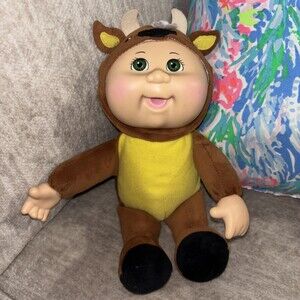 Cabbage Patch Kids CPK Exotic Bull Briggs Boy Male Brown Cow 8 Inch